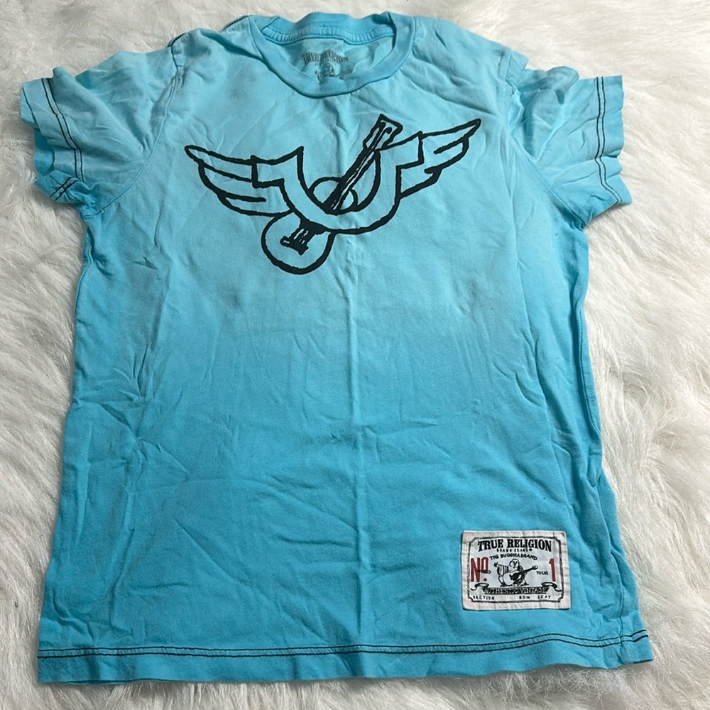 Girls true religion tee shirt size md. Excellent condition